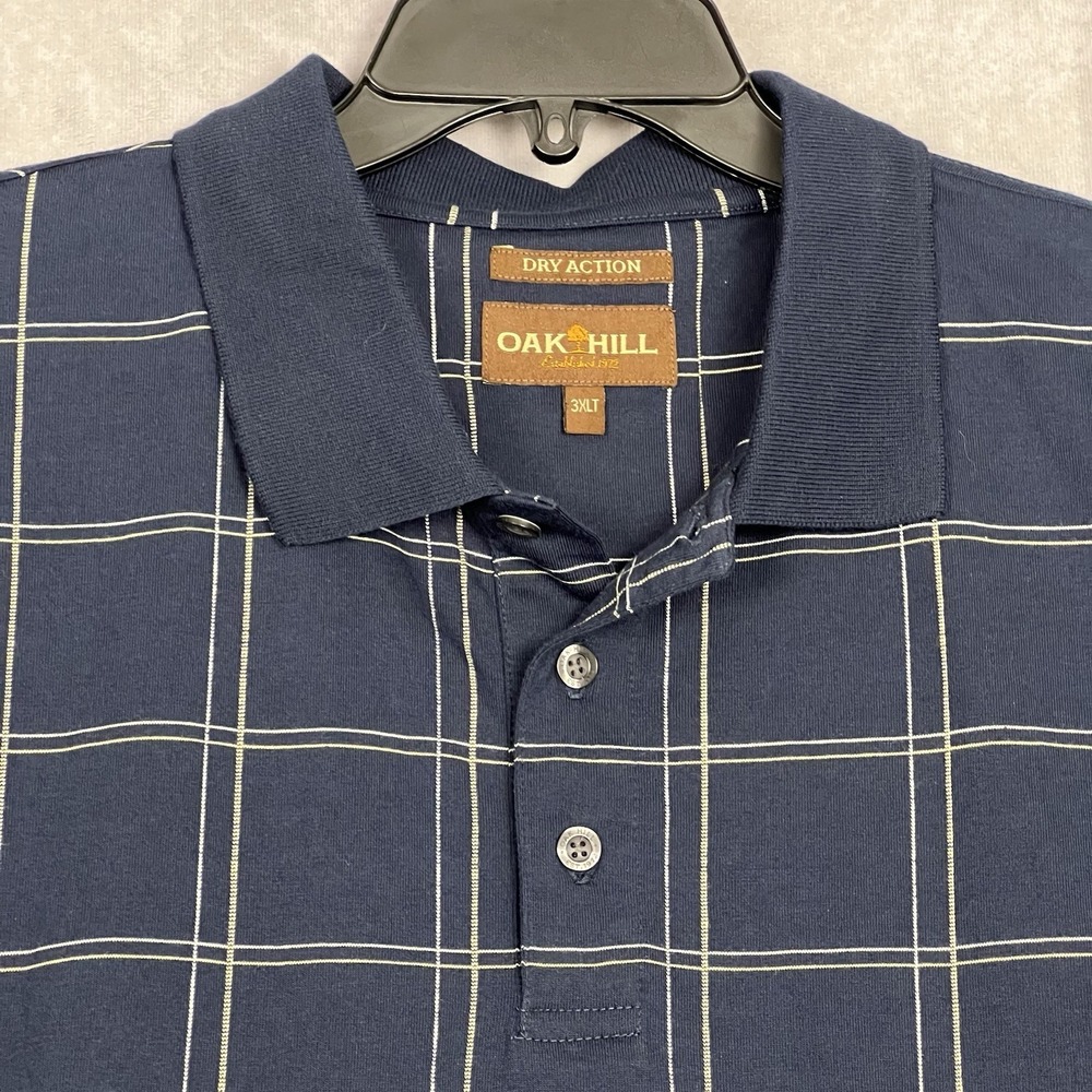 Oak Hill 3XLT Men's Polo Dry Action 50/50. Polyester/ Cotton S/S